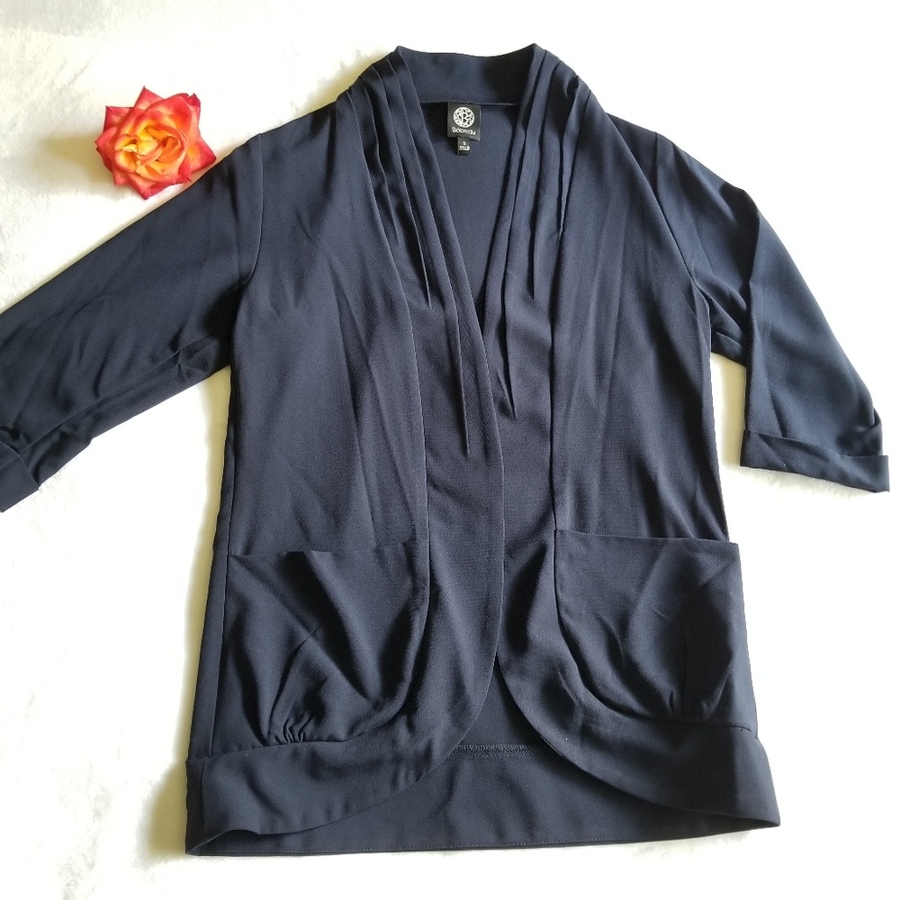 Blazigan | Bobeau Navy Blue Light Blazer